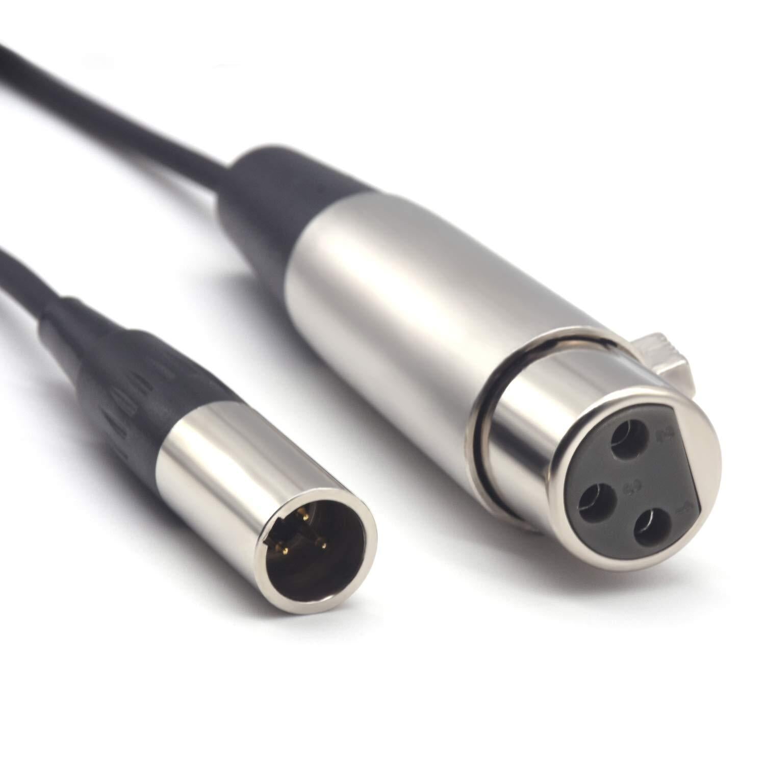 Mini XLR Male to XLR Female Audio Cable