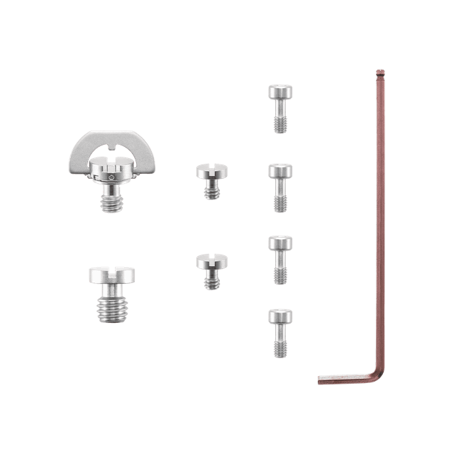 Ronin Screw Kit (x1 1/4" WingNut, x1 3/8" Screw, x2 1/4" Screw, x4 M4 Screw, x1 M4 Allen Key)