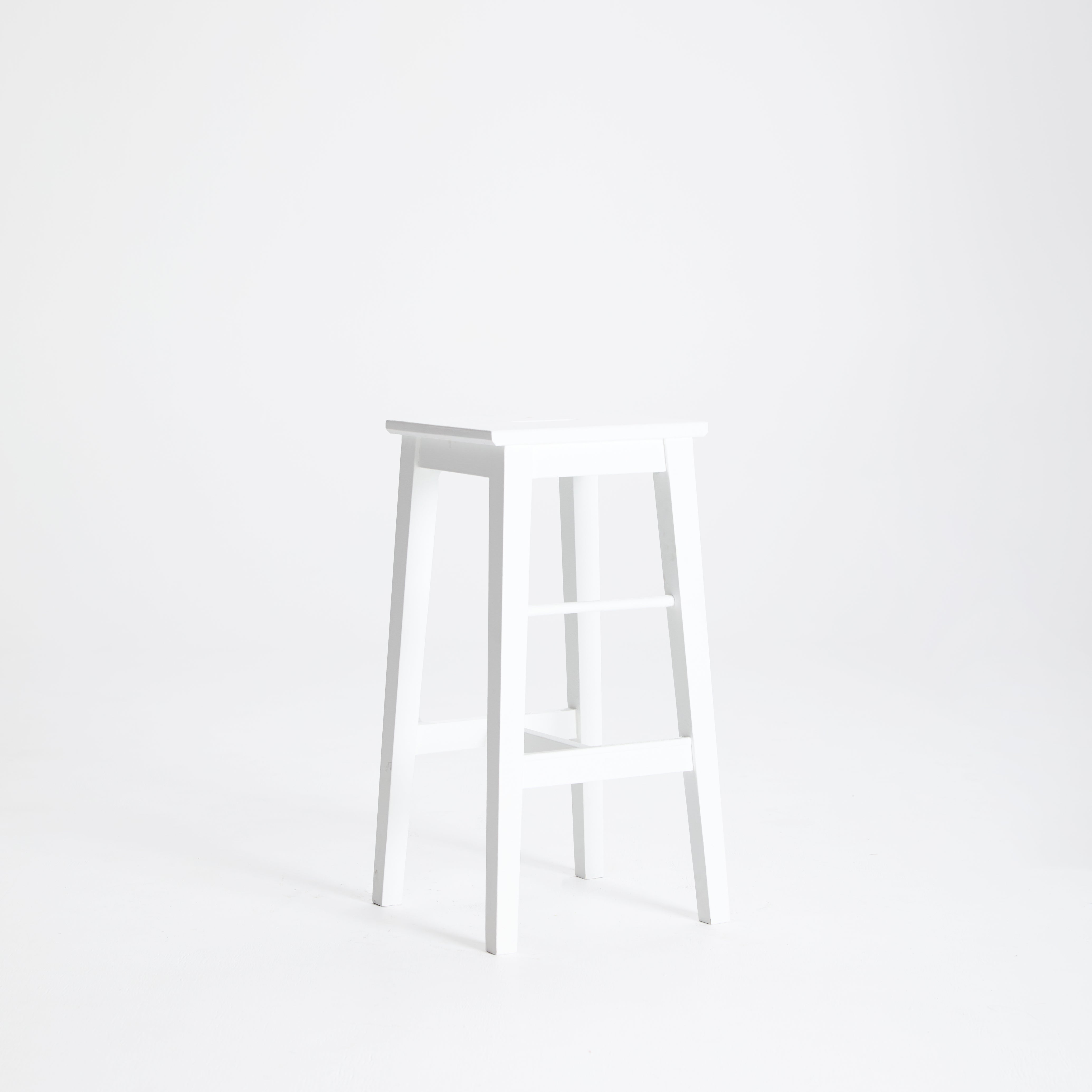 White Artist Stool | Square