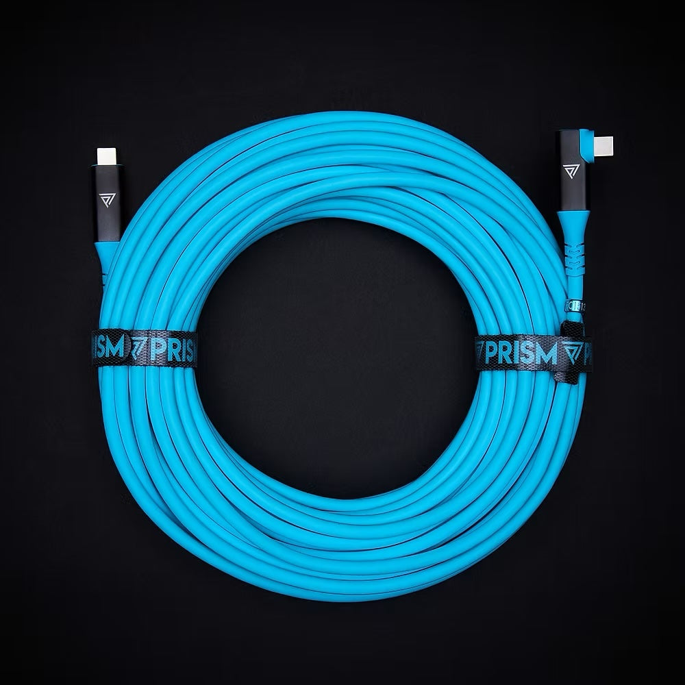 Prism Tether Co Right Angle USB C - Straight USB C 15m