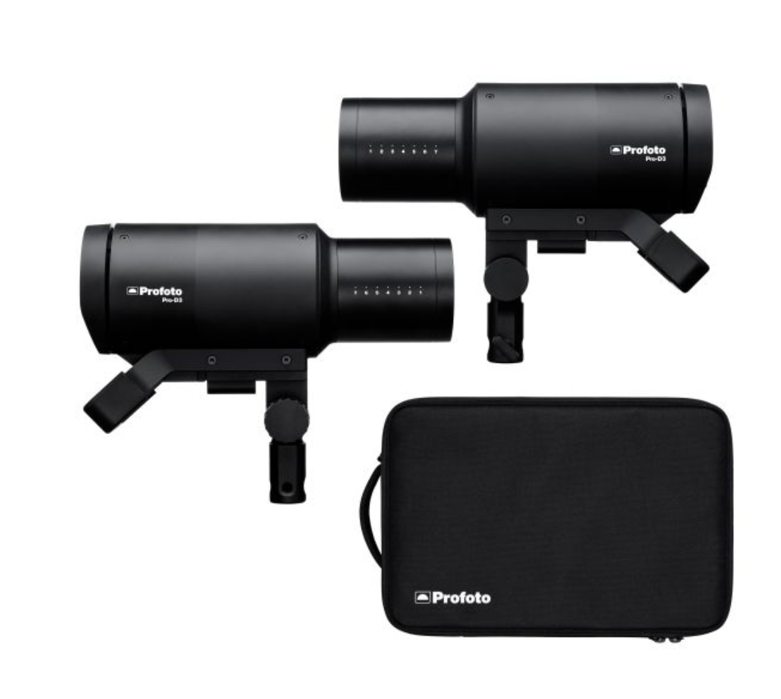 Profoto Pro-D3 Twin Head Kit (1250Ws) Monolight with Air Remote