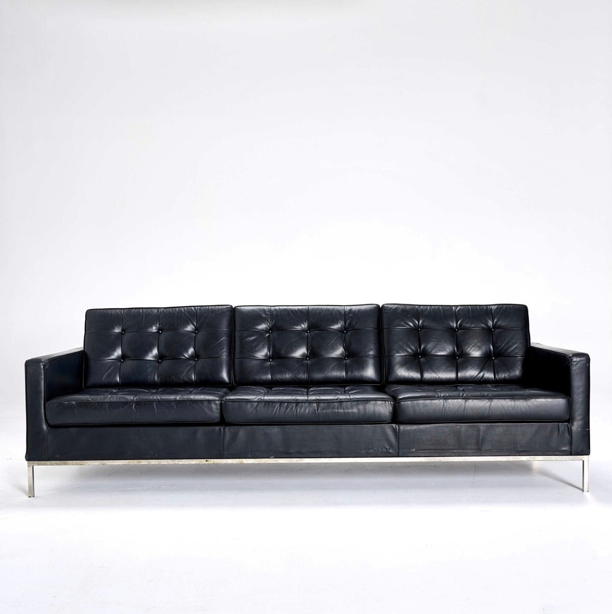 Black Leather Lounge | 3 Seater