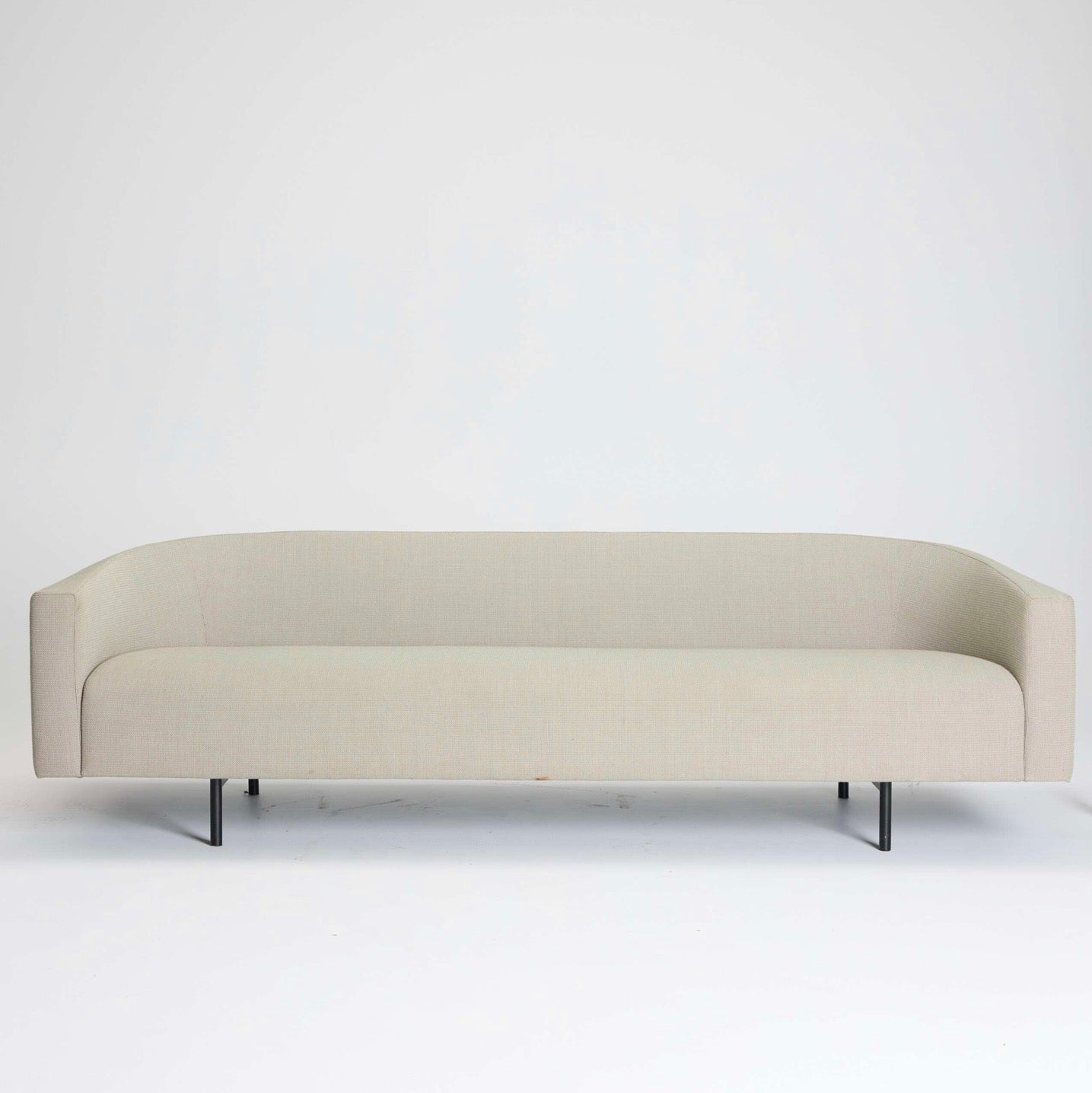 3 Seater | Grey Curved Sofa