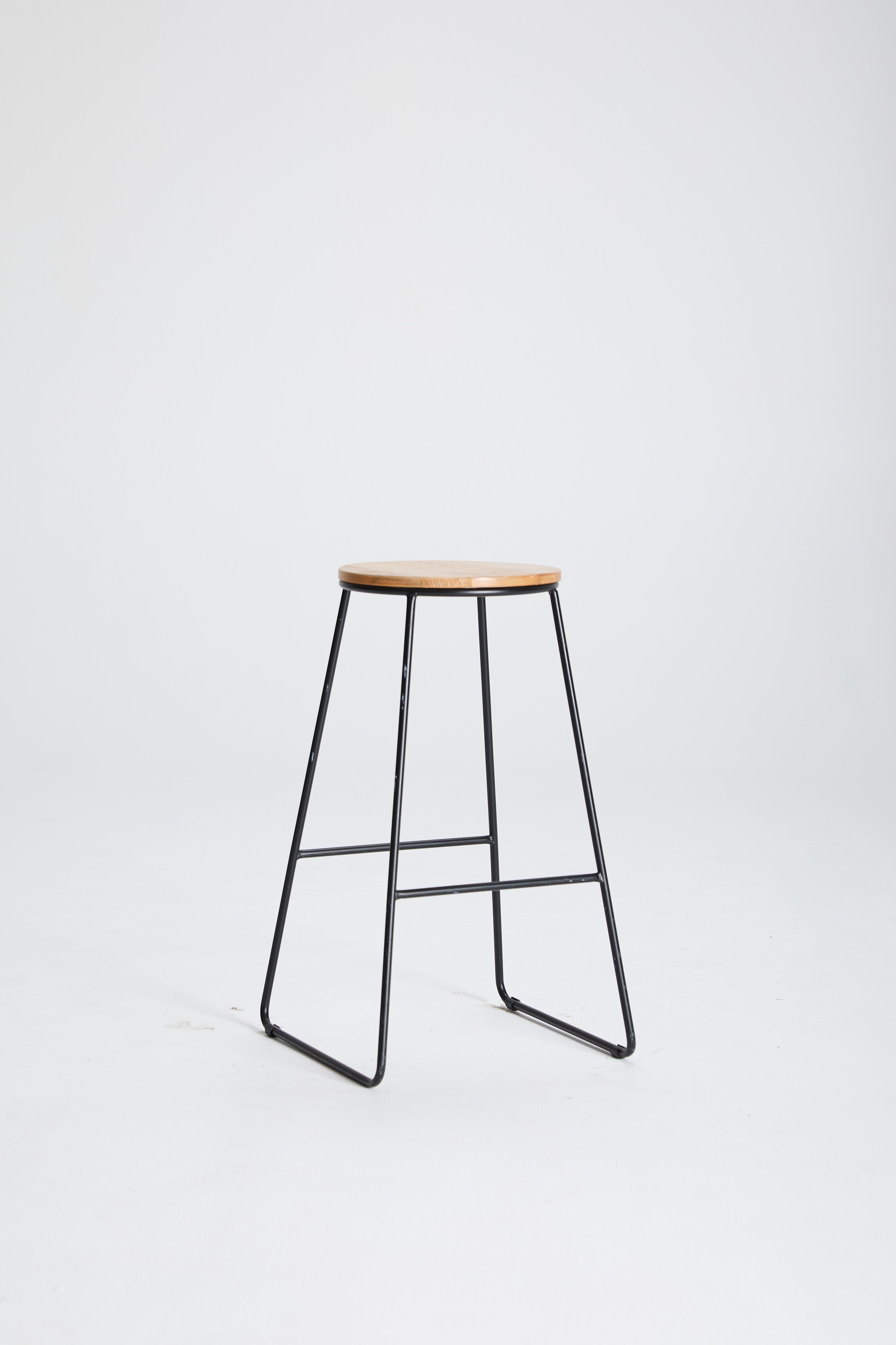 Wood and Metal Bar Stool
